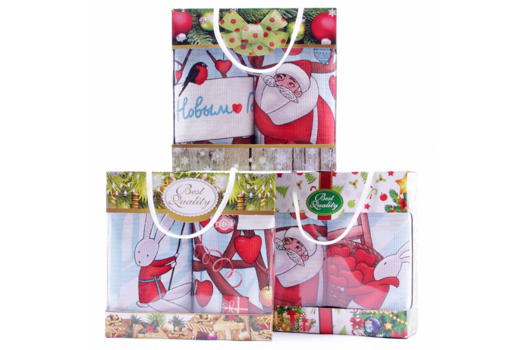 Набор вафельных полотенец в коробке ВК 757 Тейково (29276-1)