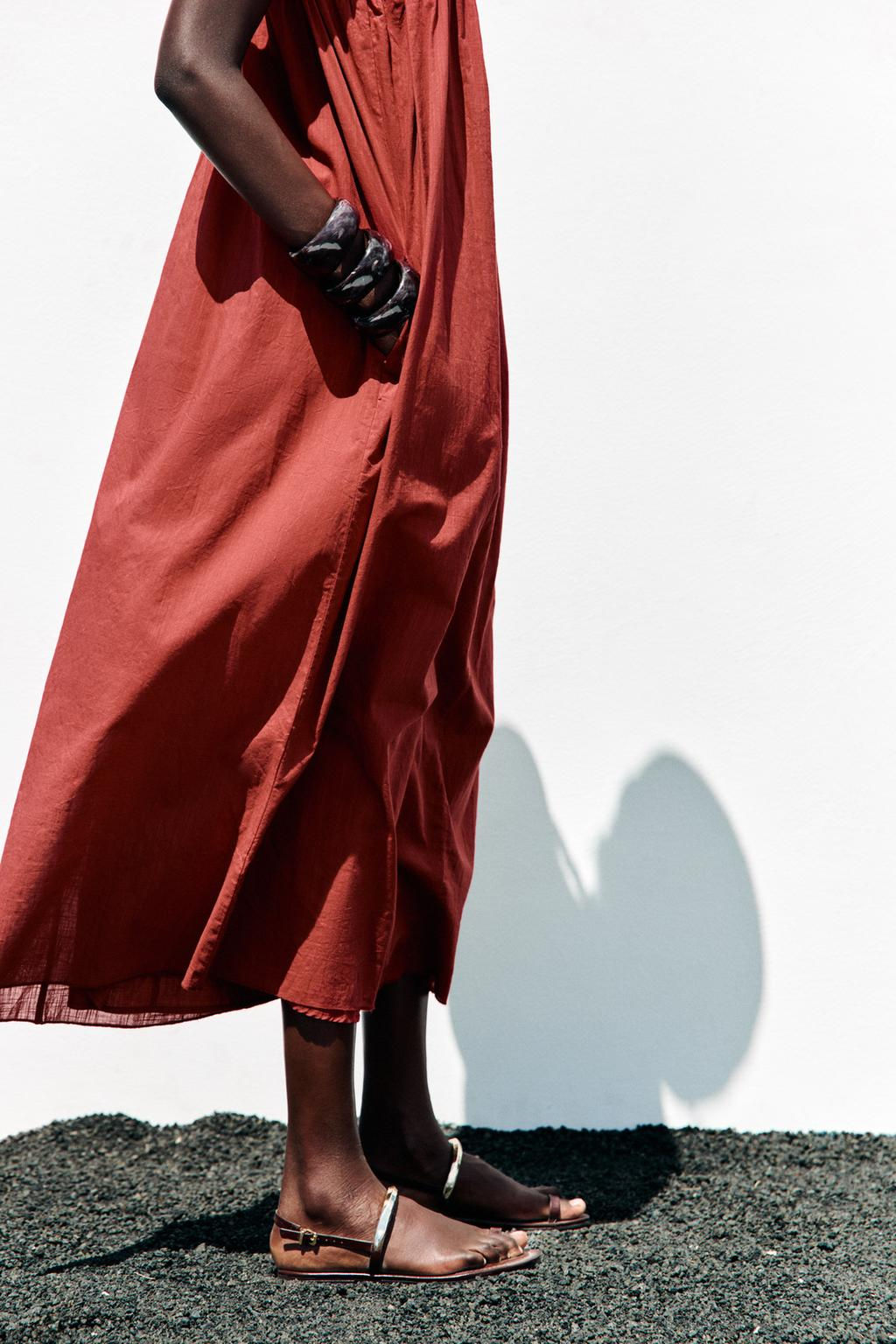 OVERSIZED STRAPPY DRESS - Zara фото 14