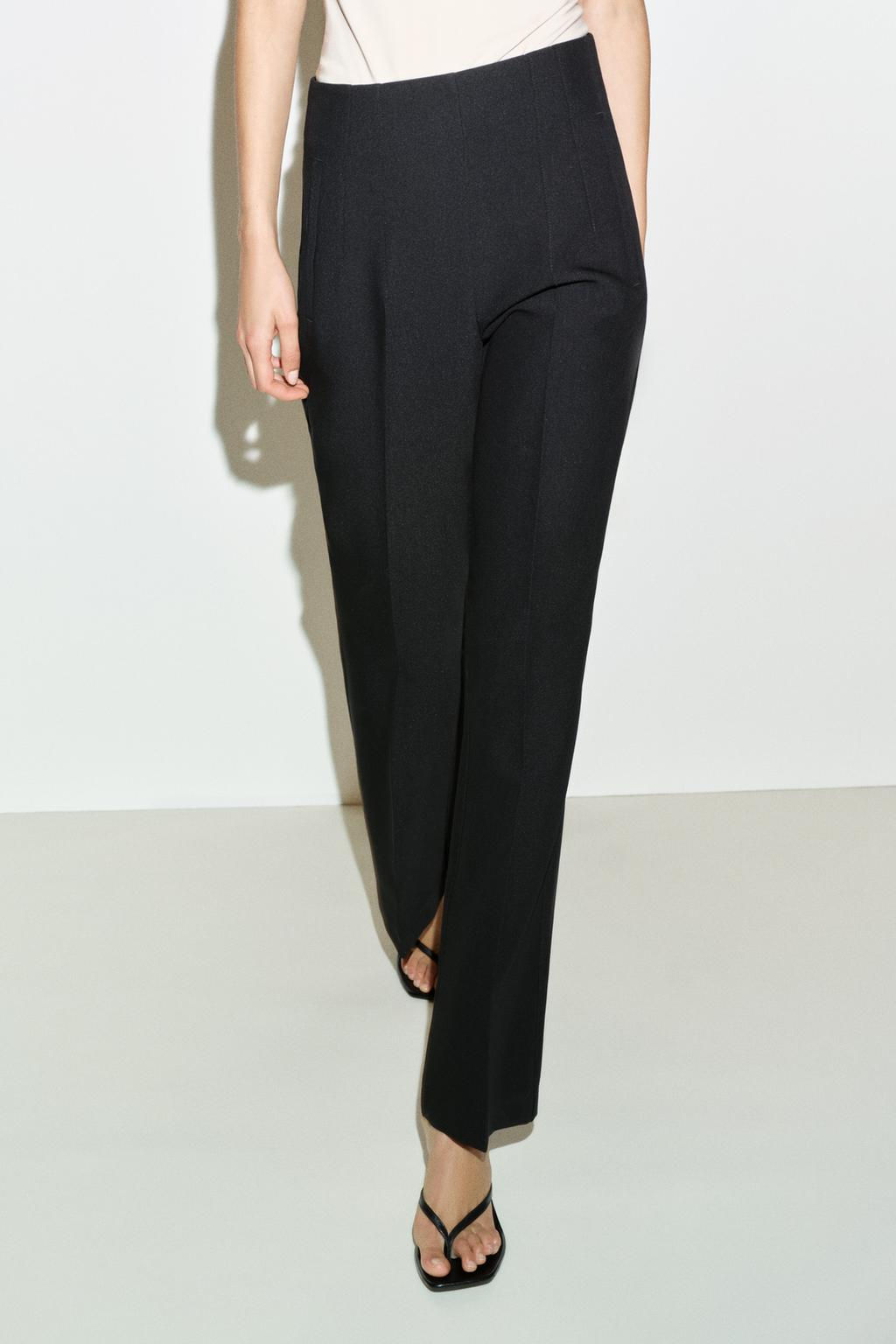HIGH-WAIST TROUSERS WITH BACK ZIP - Zara фото 12