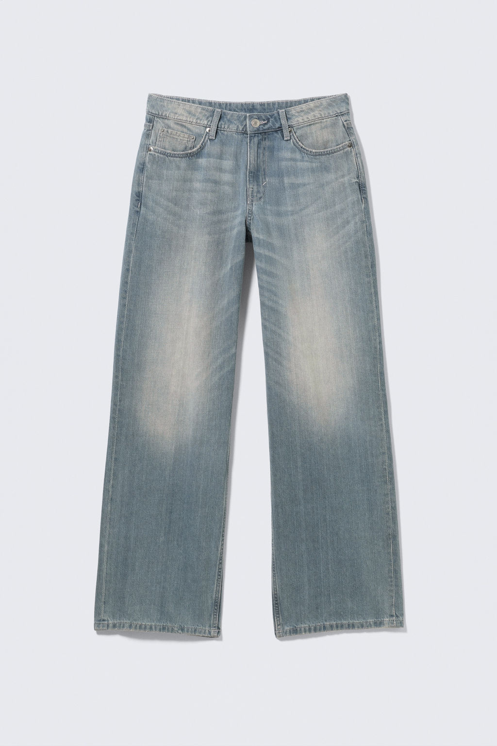 Vaqueros de tiro bajo y pernera ancha Ample - H&m фото 4