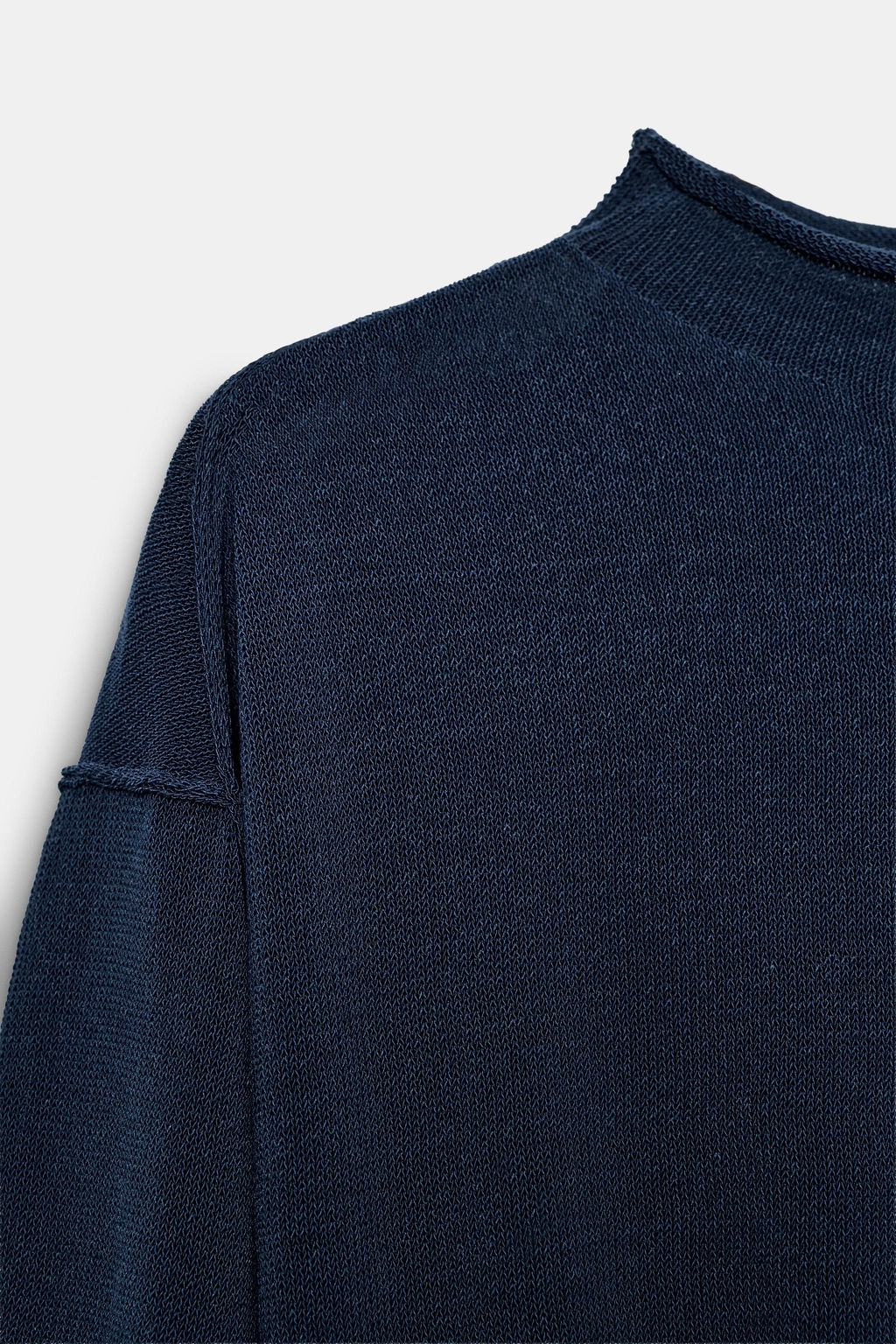 JERSEY PUNTO CINTURA ANCHA / Azul tinta - Zara фото 7