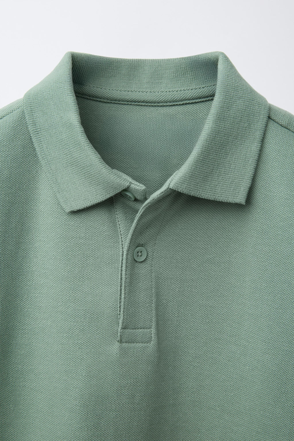 POLO B?SICO PIQU? / Khaki - Zara фото 3