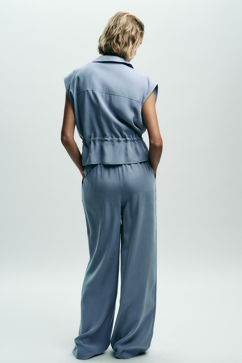 SOFT-TOUCH WIDE-LEG TROUSERS - Zara фото 11
