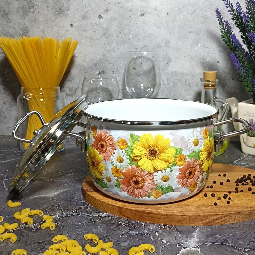 Кастрюля 3.0л сф. Fernanda 1SС185S белосн.