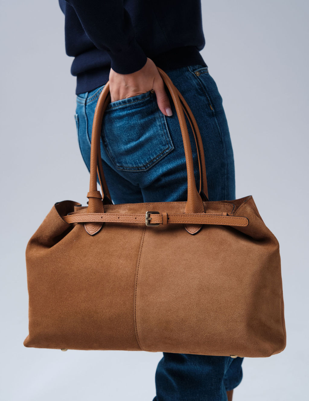 Замшевая сумка Daniela DBR 31375 светло-коричневый  фото 6