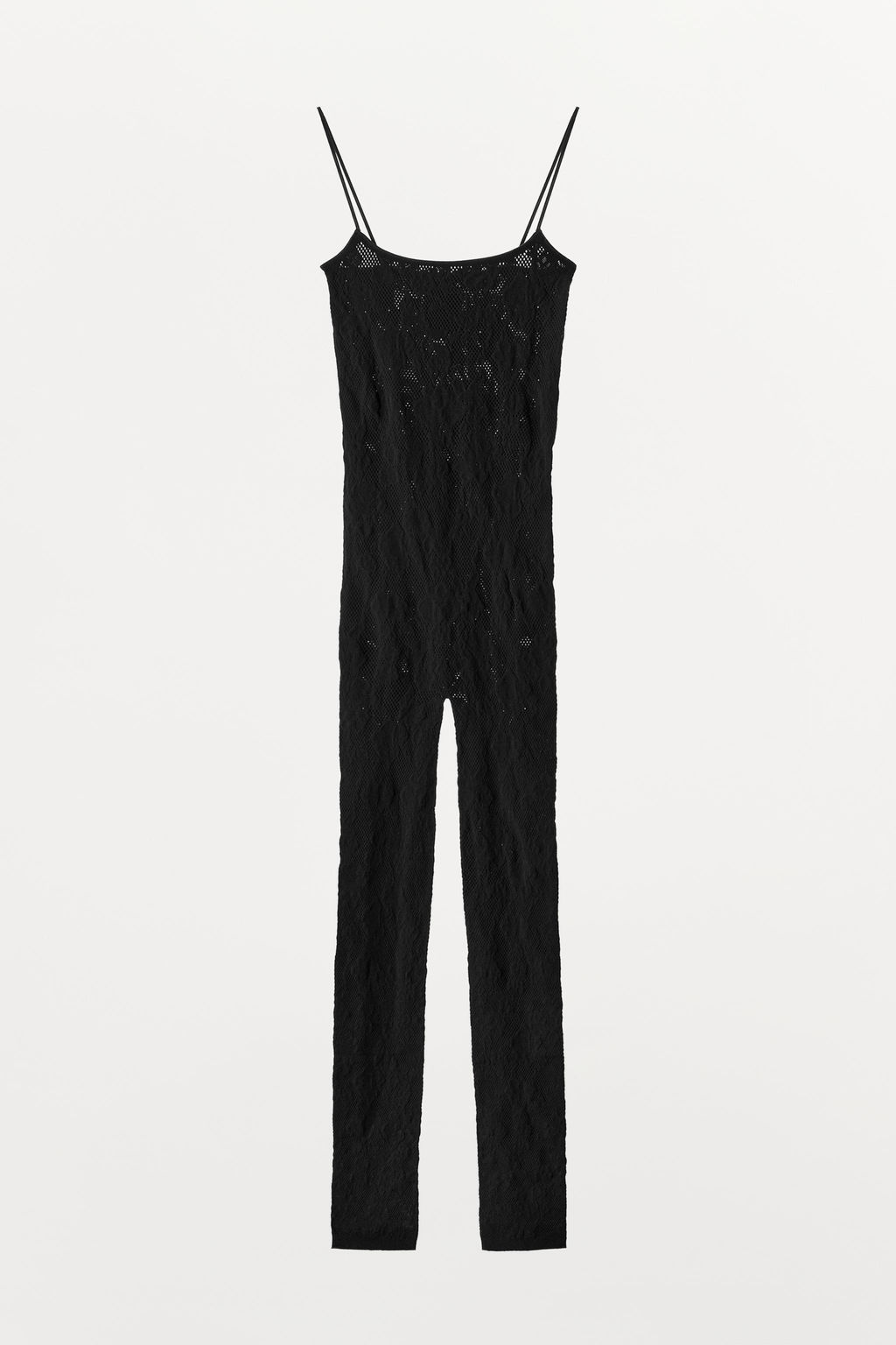 MONO LARGO SEAMLESS ENCAJE / Negro / Blanco - Zara фото 3
