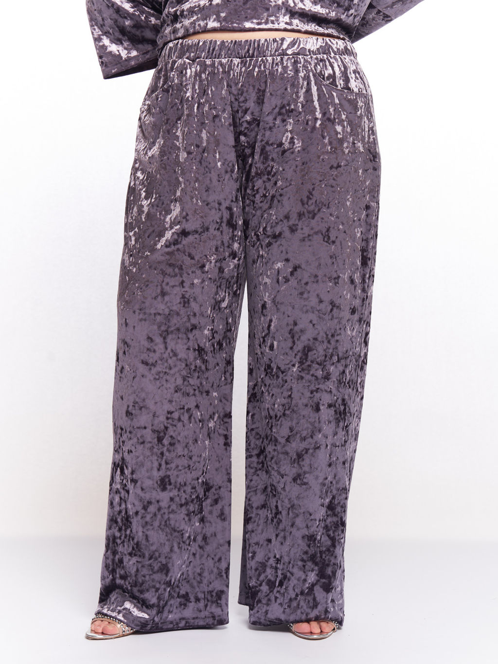 Бархатный костюм KO32511PUR64