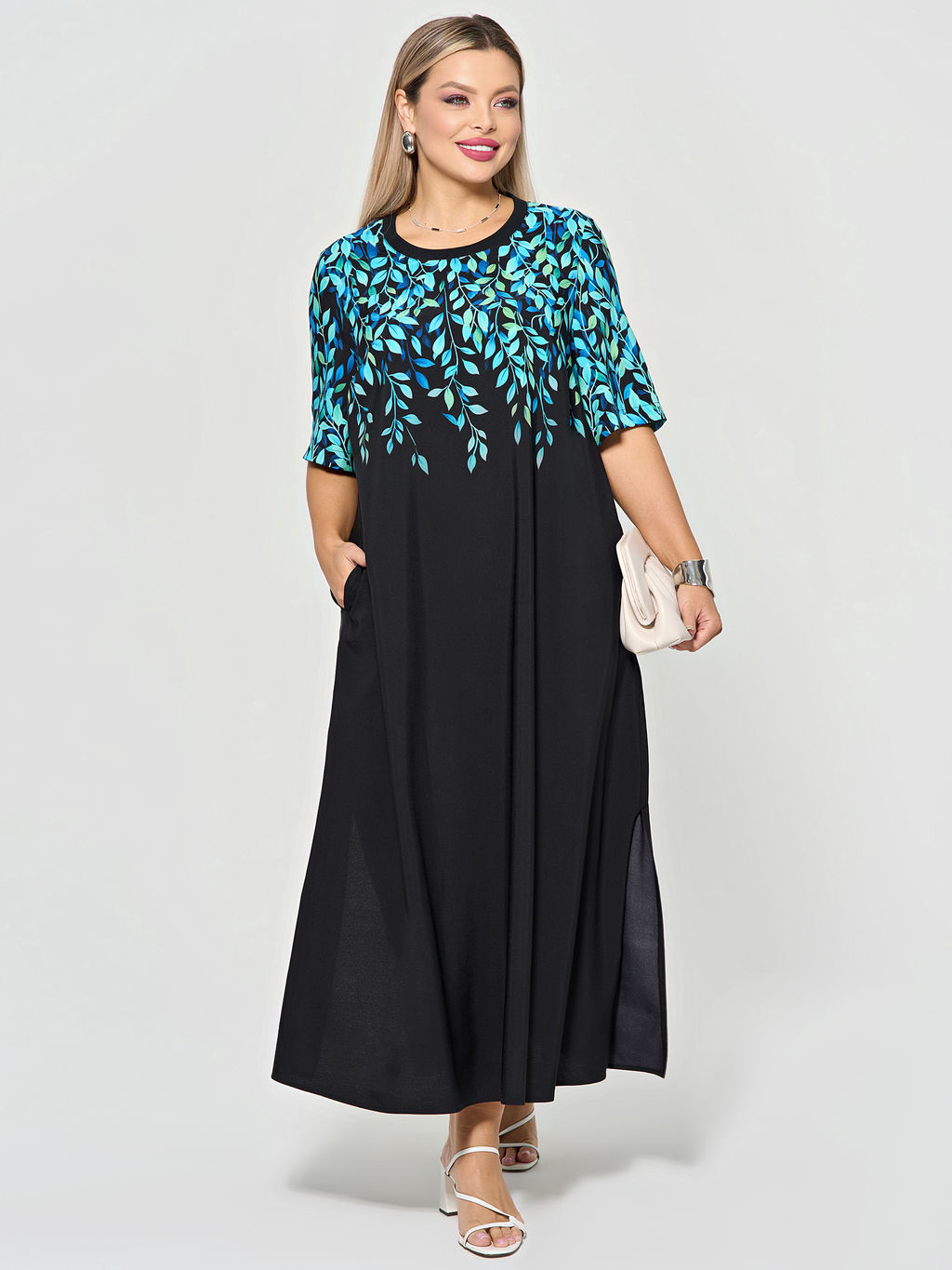 Платье 0393-1с_У черный