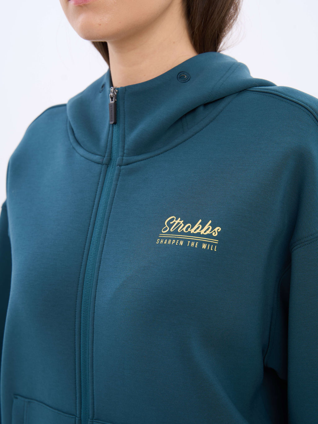 T3402-14 Толстовка женская с капюшоном на молнии - Strobbs фото 5