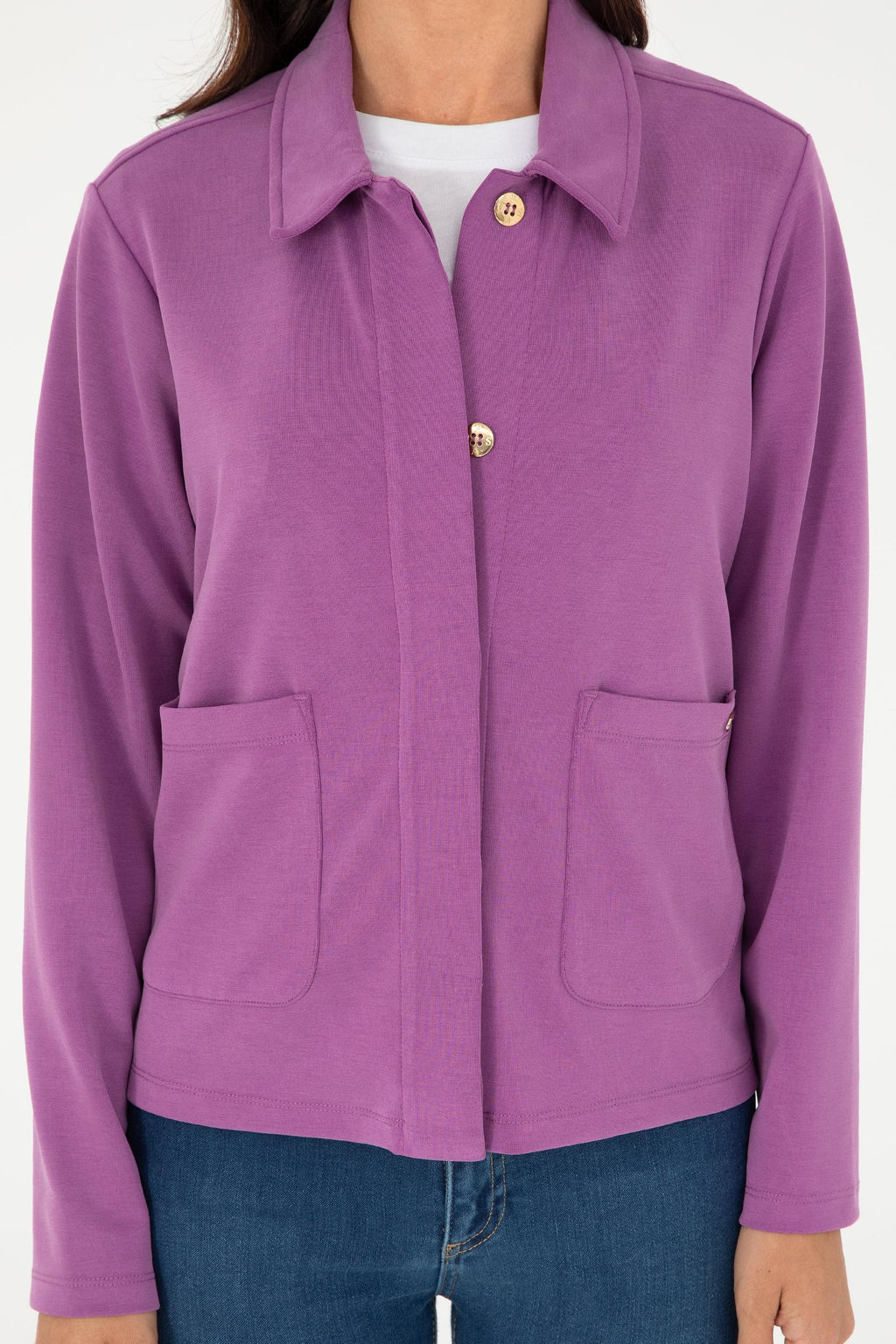 U. S. Polo Assn / Женский фиолетовый свитшот - U.s. polo assn фото 6