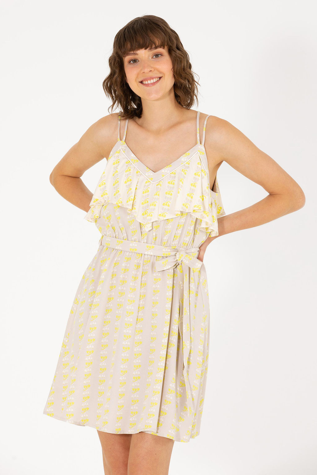 U. S. Polo Assn Женское тканое платье с камнями - U.s. polo assn фото 3