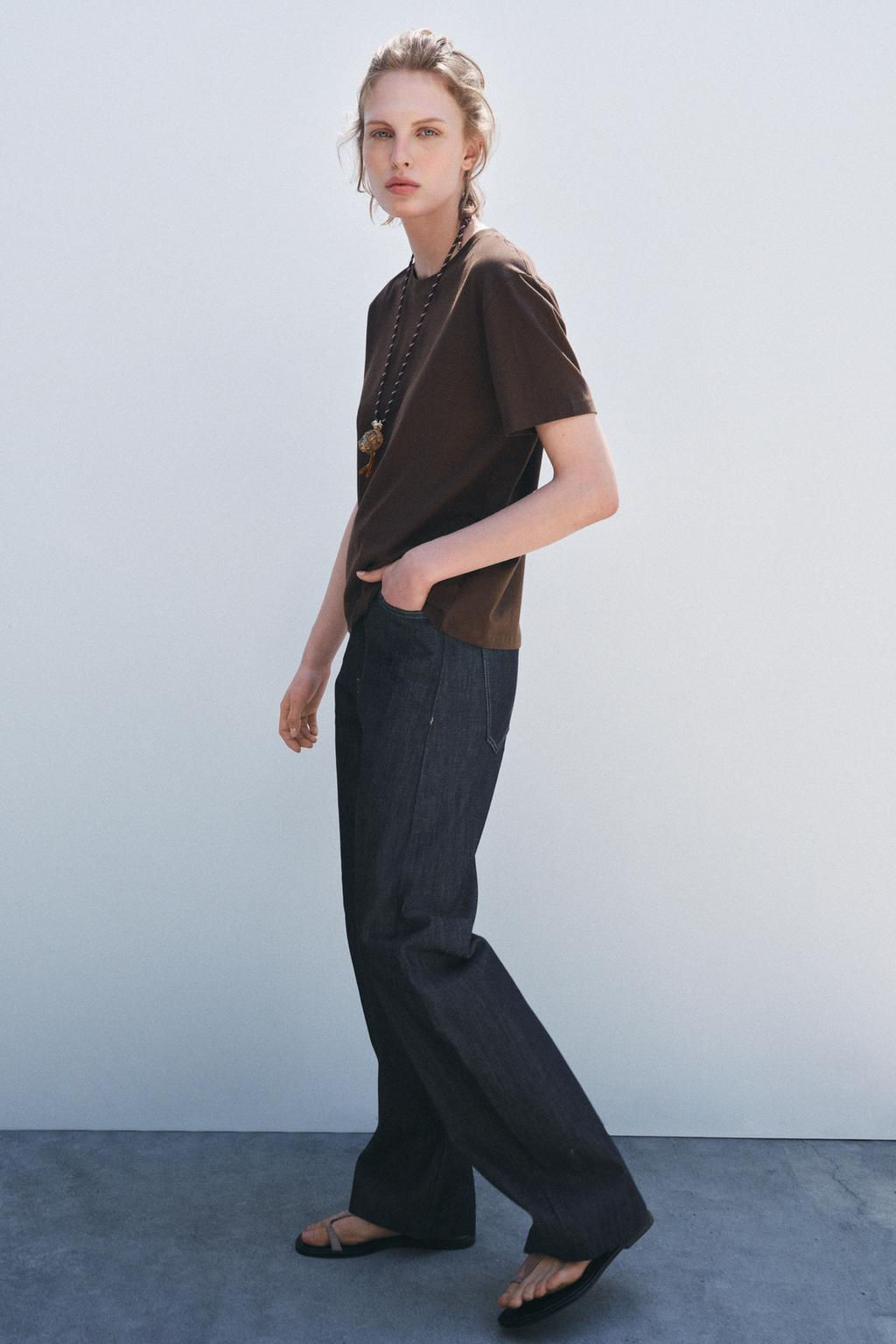 BASIC COTTON T-SHIRT - Zara фото 18