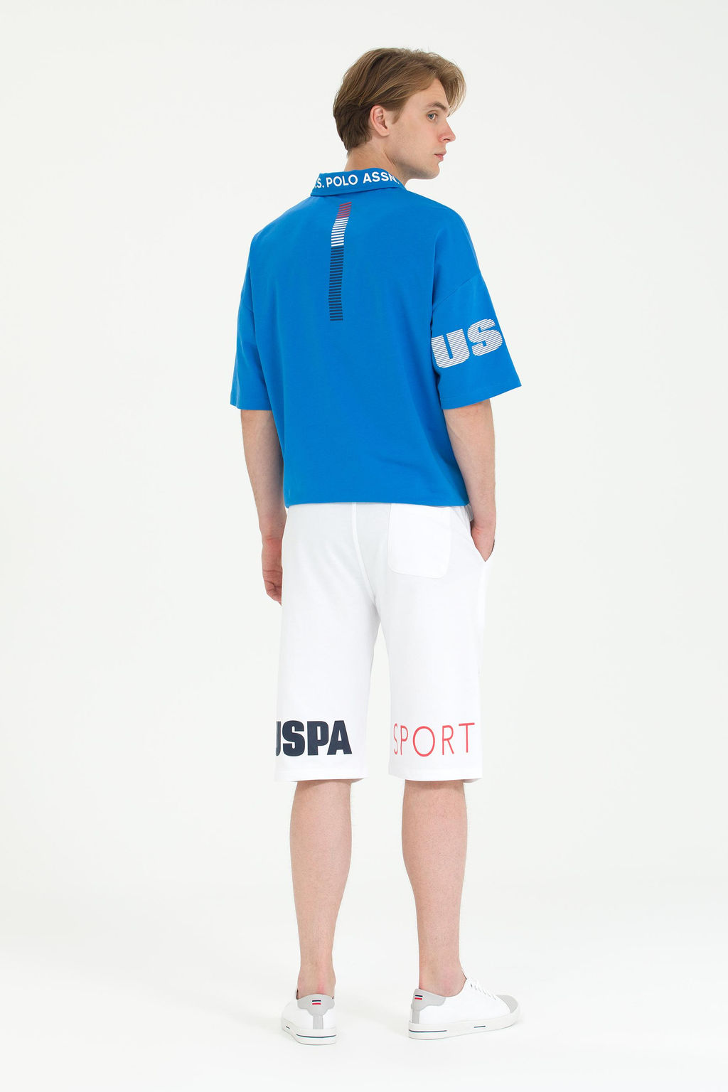 Мужские белые вязаные шорты - U.s. polo assn фото 18