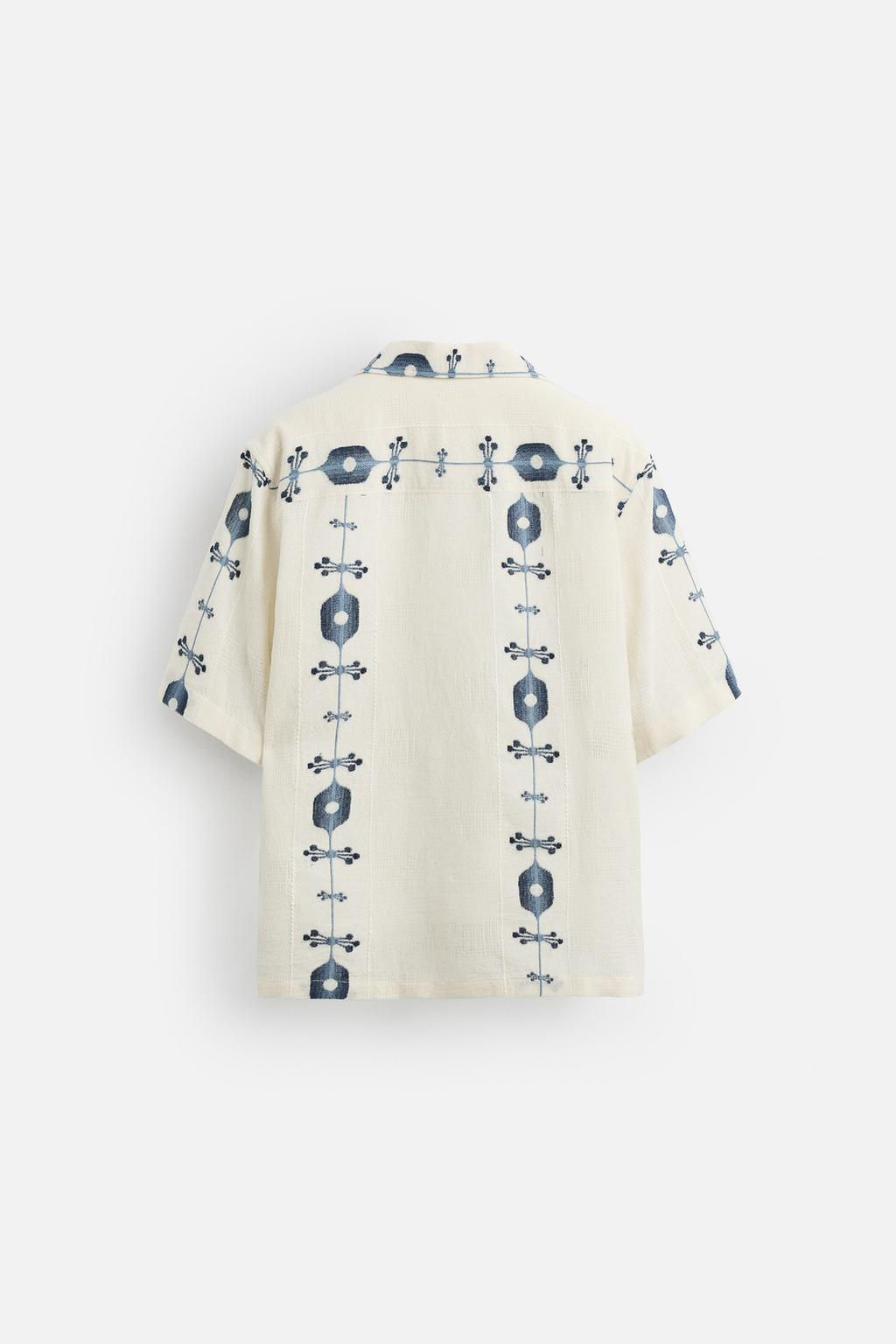 CONTRAST JACQUARD SHIRT - Zara фото 9