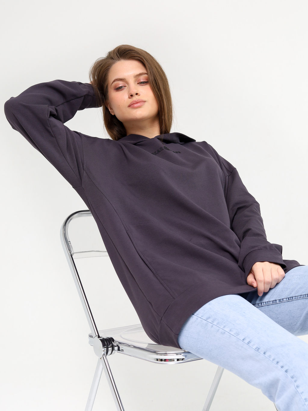 Худи универсальное Bearcape Ф2 (т. серый)  фото 3