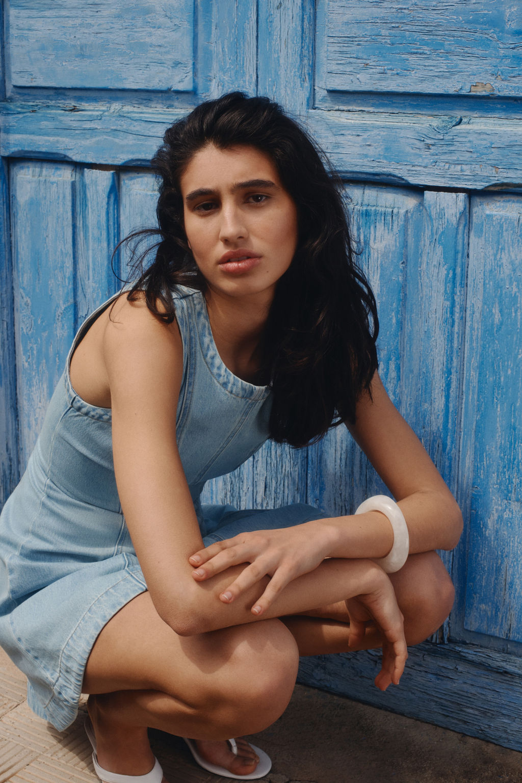 Vestido denim con falda acampanada - H&m фото 6