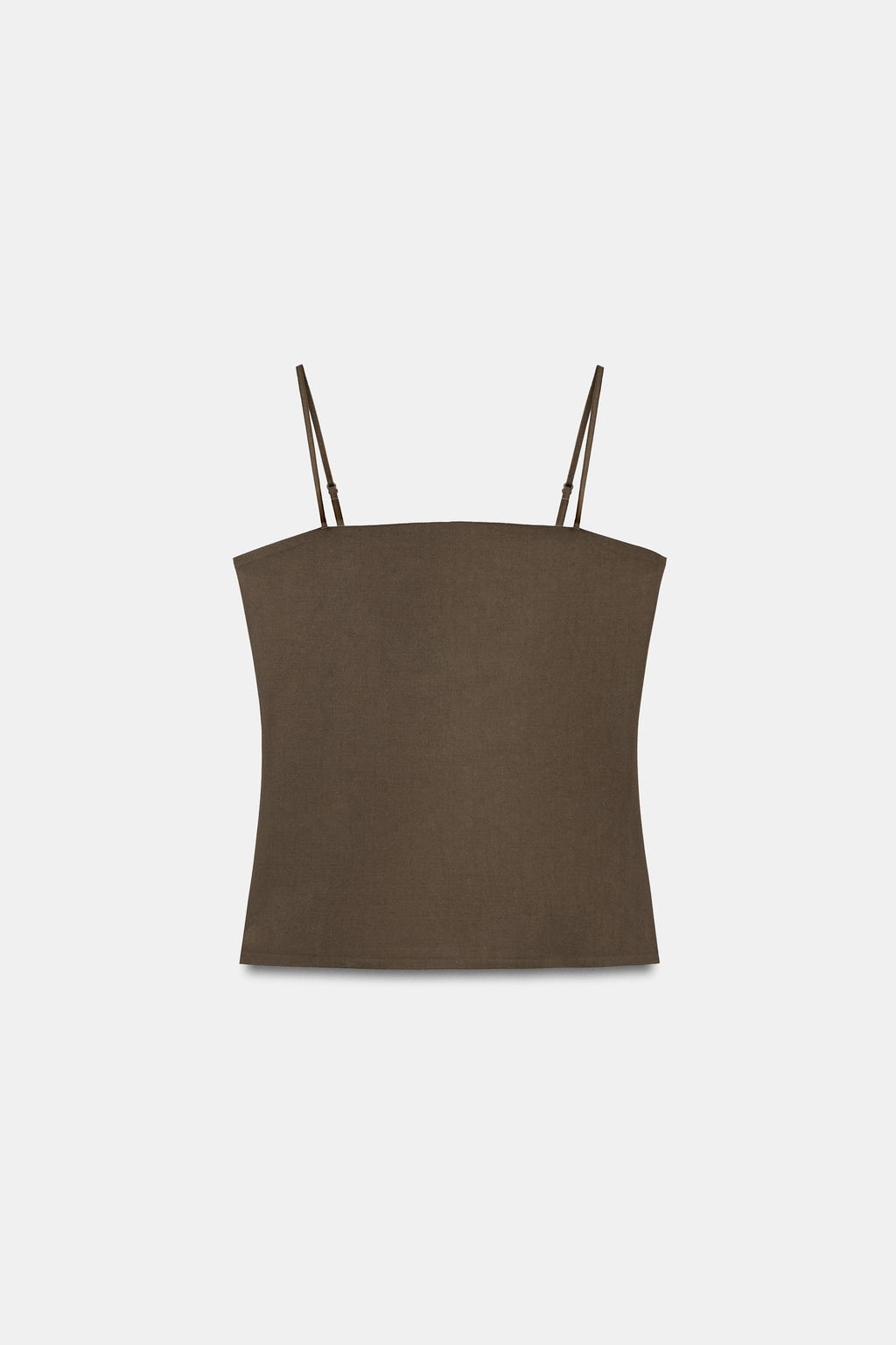 TOP POLIAMIDA TIRANTES / Marr?n claro - Zara фото 5