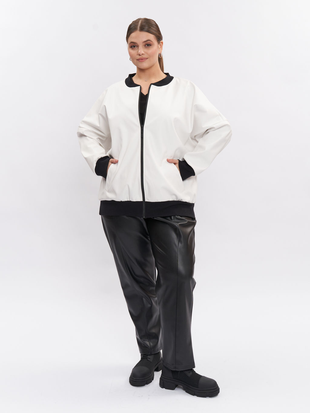 Жакет кожаный GA00109WHT02