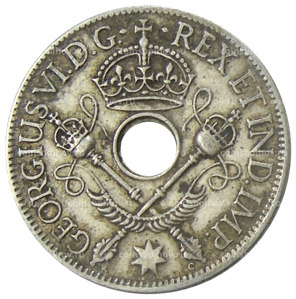 1 шиллинг 1938 года Британская Новая Гвинея