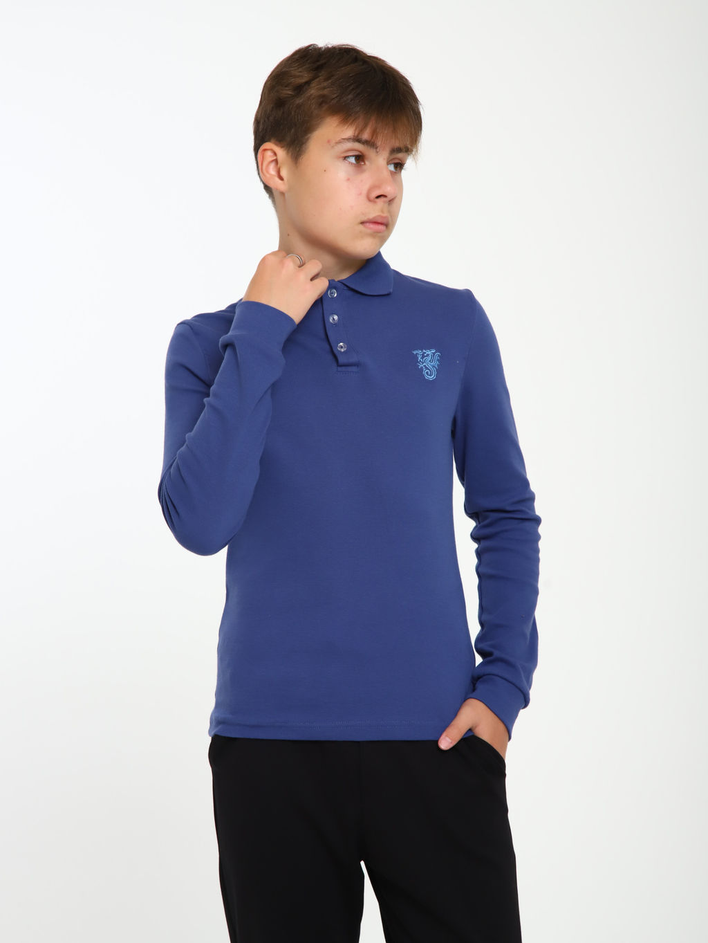Рубашка-поло "Павел" индиго