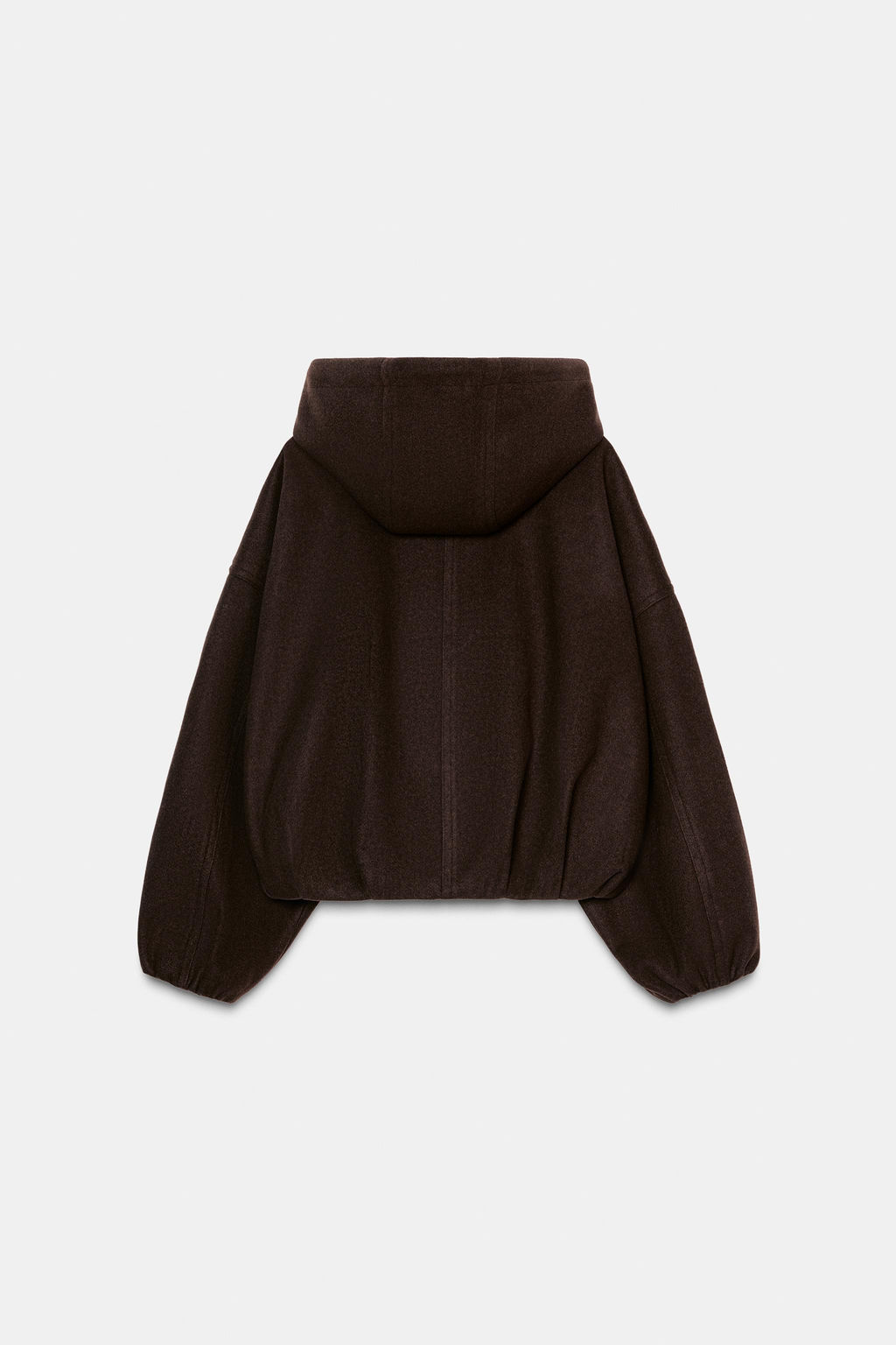 OVERSIZED SOFT HOODED BOMBER JACKET - Zara фото 8