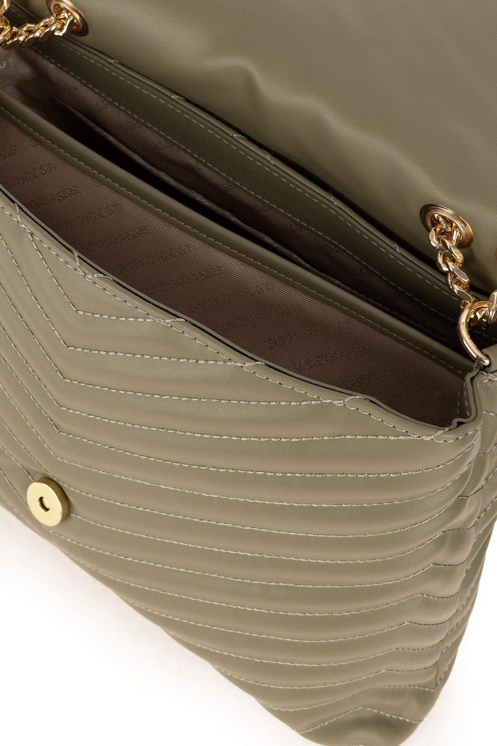 Женская сумка через плечо цвета хаки с цепочкой на ремне Неожиданная скидка в корзине - U.s. polo assn фото 7