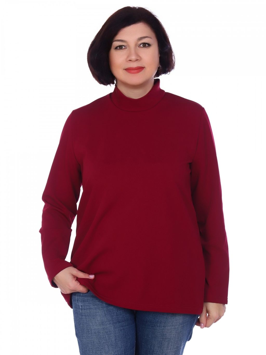 Б0754 Водолазка женская трикотажная синий - АстраТекстиль фото 4