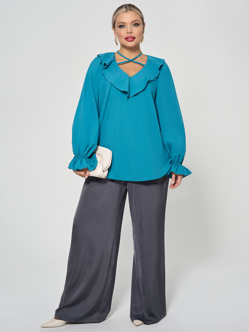 Блузка 0059-26 алый - Dora фото 187