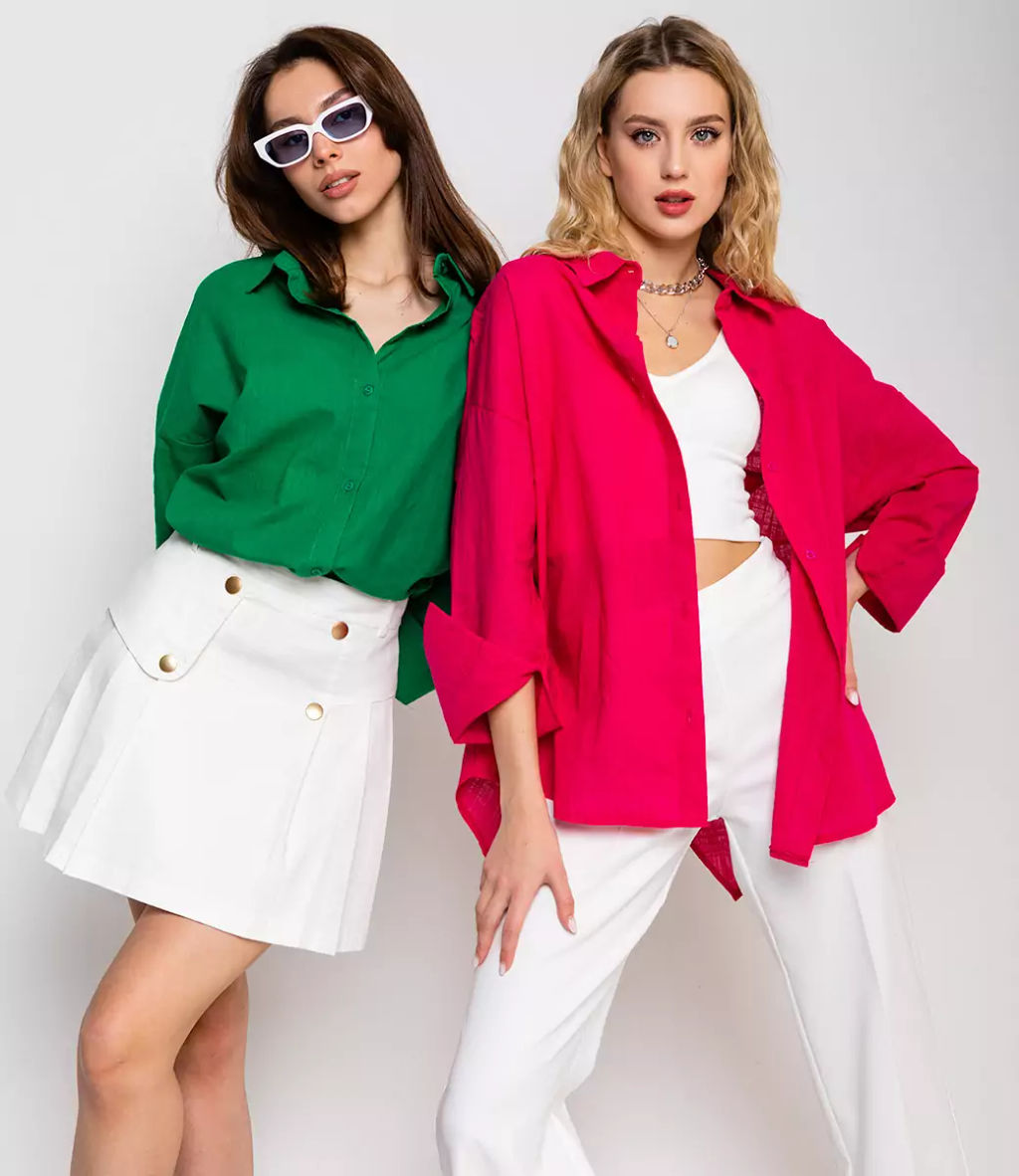 Рубашка #ОБШ1458, малиновый - Dommod фото 2