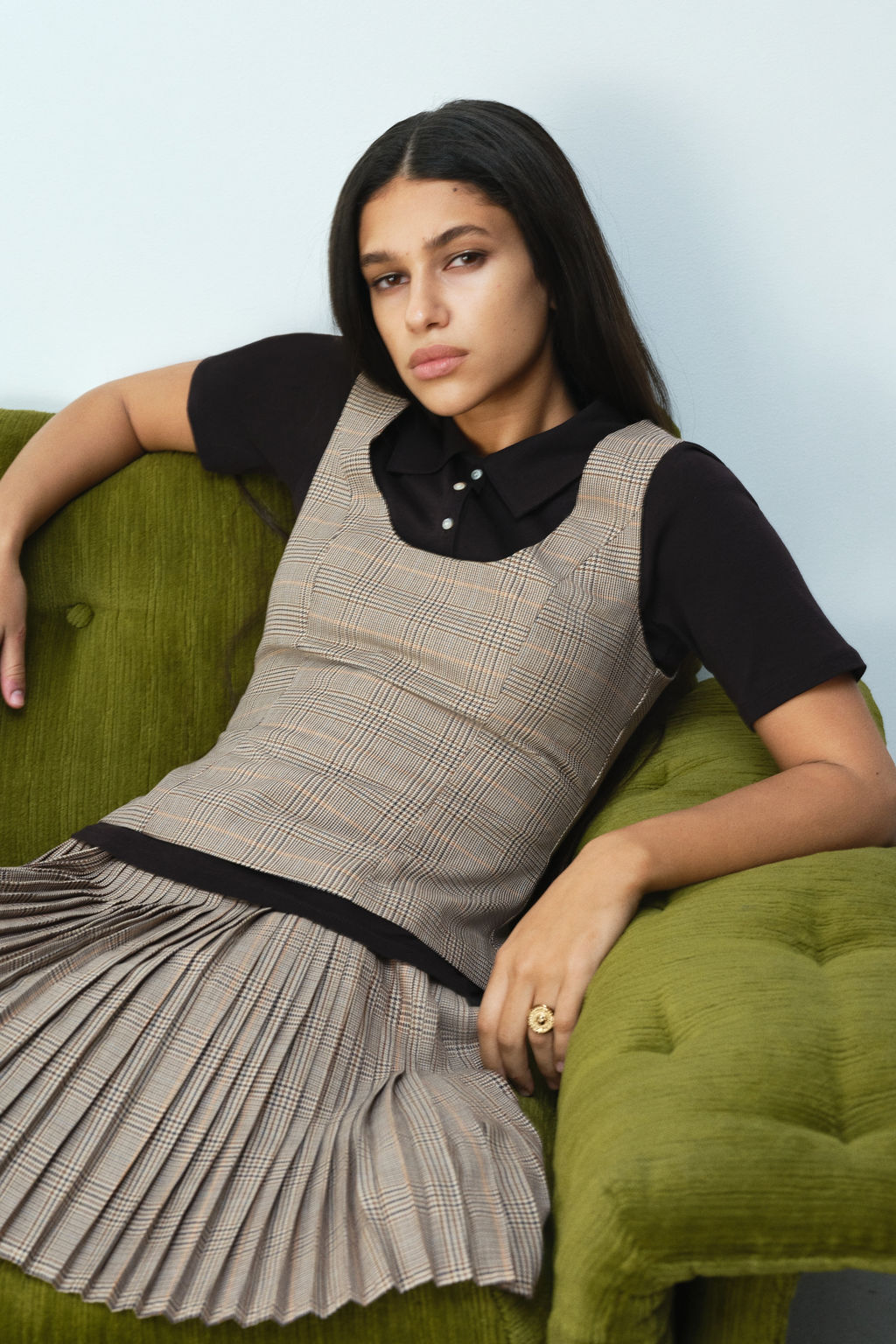 Top sin mangas en sarga - H&m фото 5