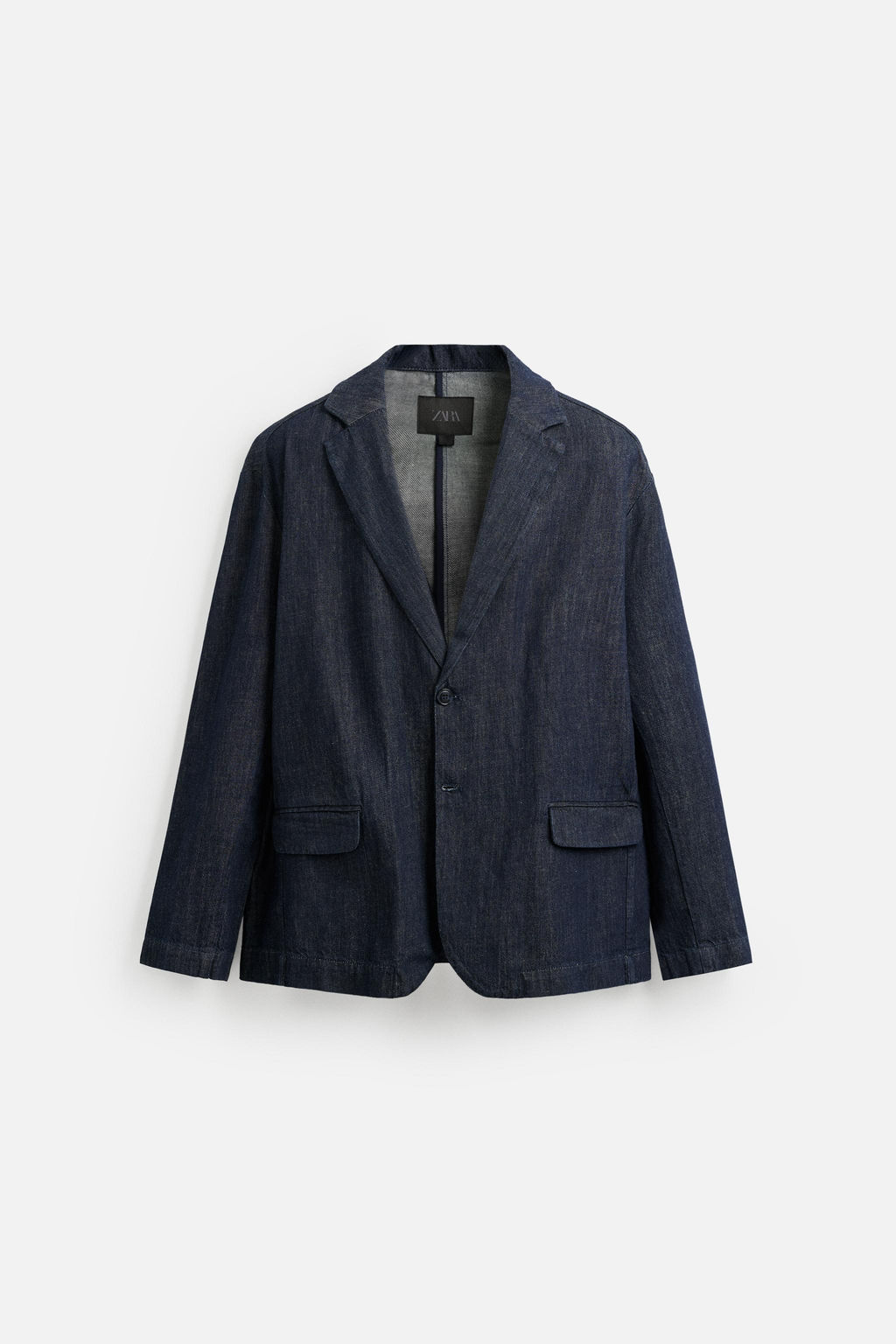 RELAXED FIT DENIM BLAZER - Zara фото 7