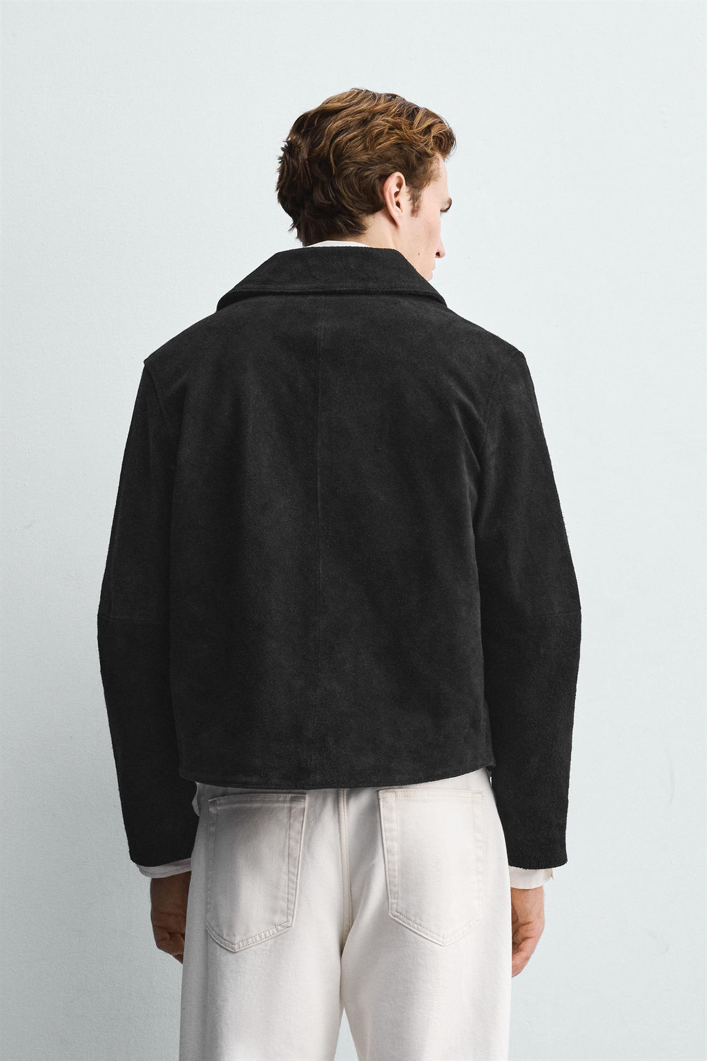 SPLIT SUEDE LEATHER JACKET - Zara фото 3