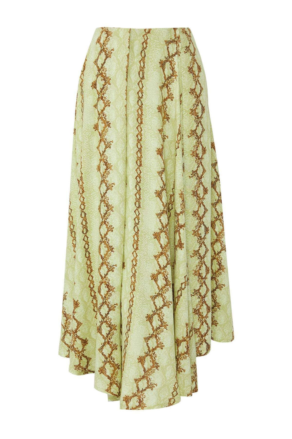 Trendyolmilla Cok Renkli Asimetrik Y?rtmacl? Uzun/Maxi Viskon Etek TWOSS25ET00183 фото 6