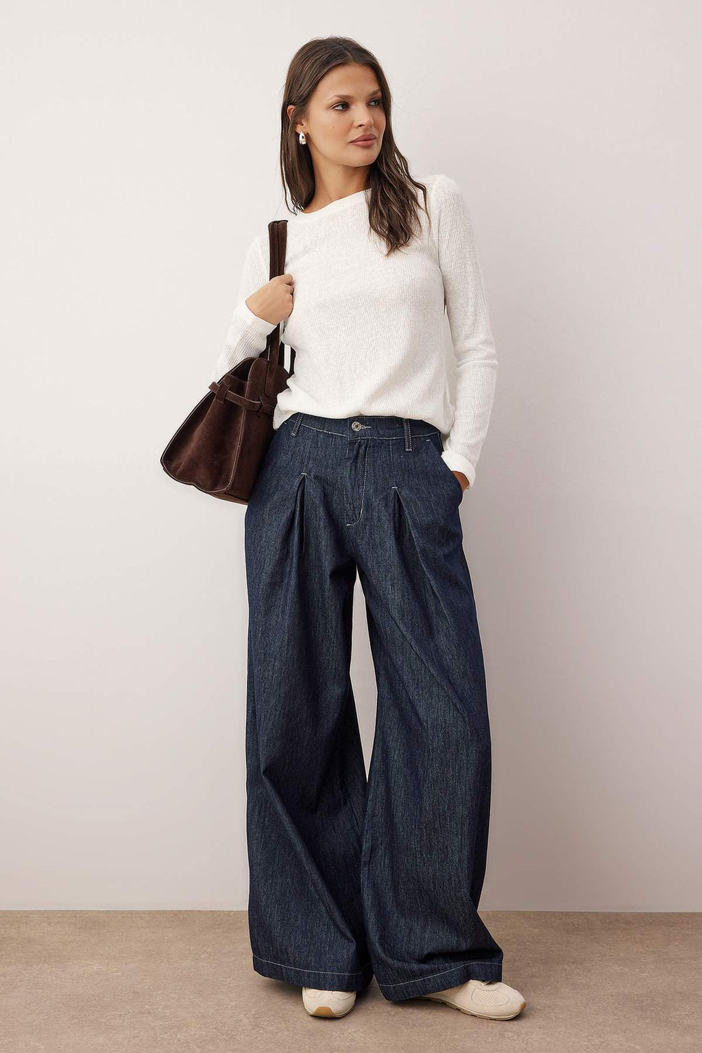 Wardrobe Essentials  Antrasit Triko Gorunumlu Orme Bluz | TWOAW26BZ00150 - Trendyolmilla фото 7