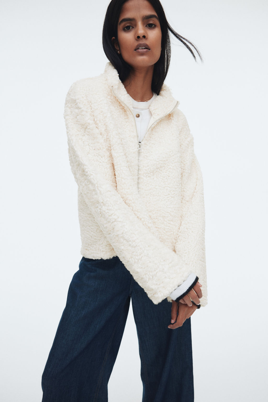 Chaqueta oversize en borreguito - H&m фото 4