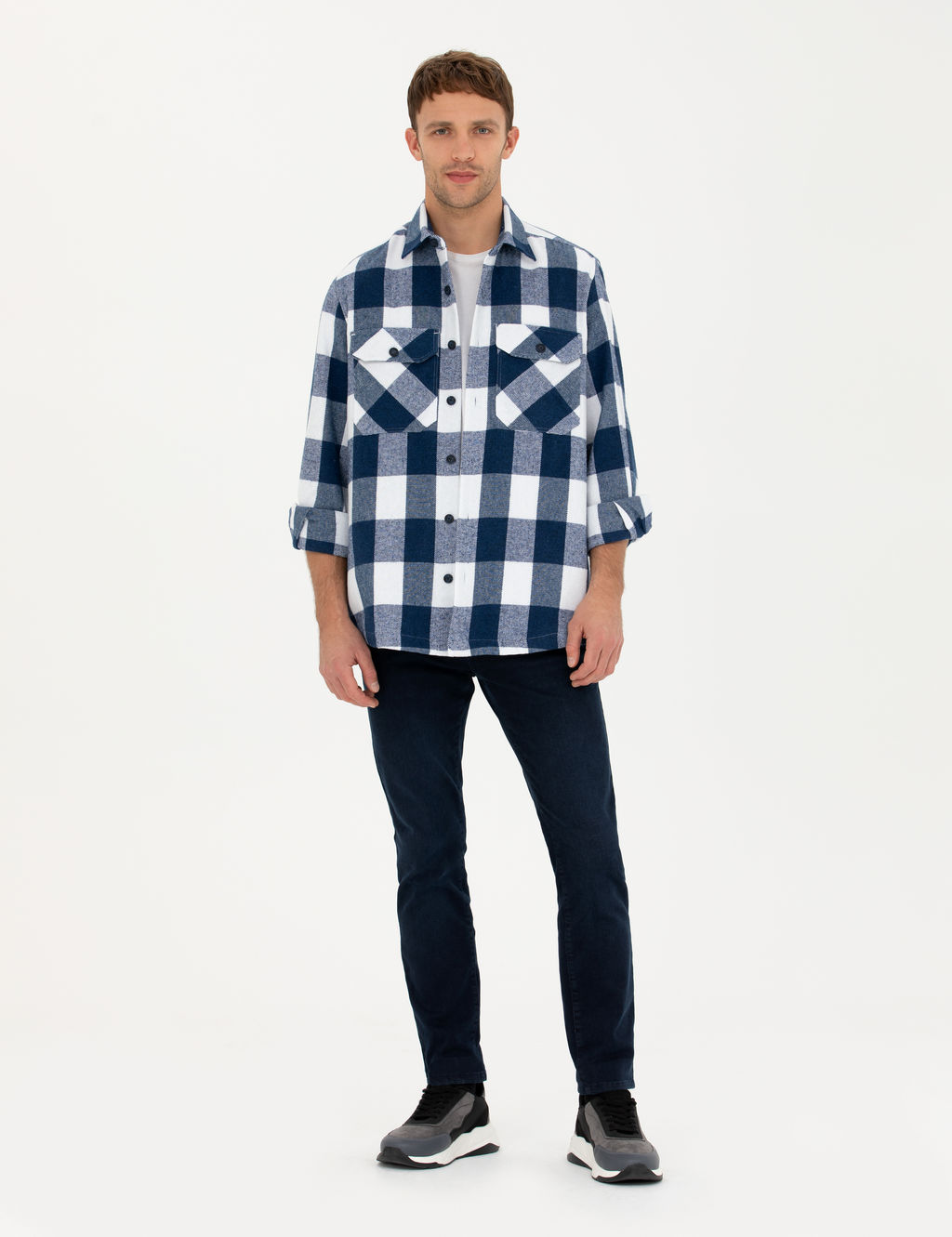 Lacivert Comfort Fit G_mlek Ceket - Pierre cardin фото 4