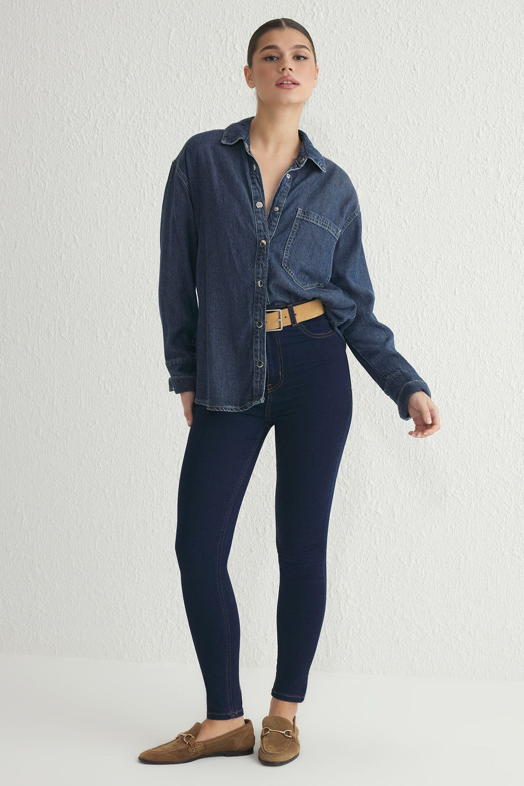 TRENDYOLMILLA Siyah Yuksek Bel Jegging Jeans TWOAW24JE00264 фото 9