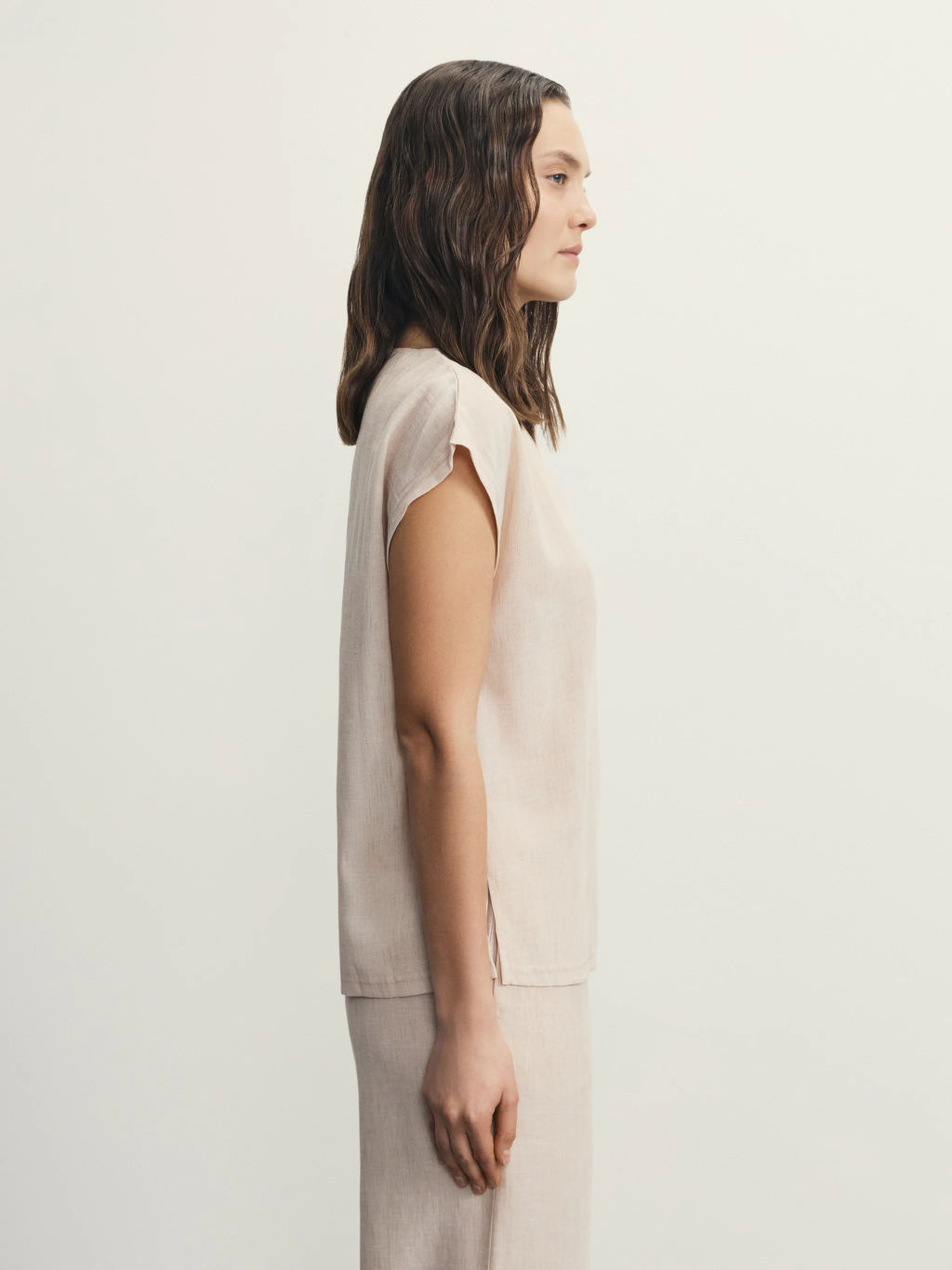 Блузка с коротким рукавом из фактурной ткани / Zarina  фото 4