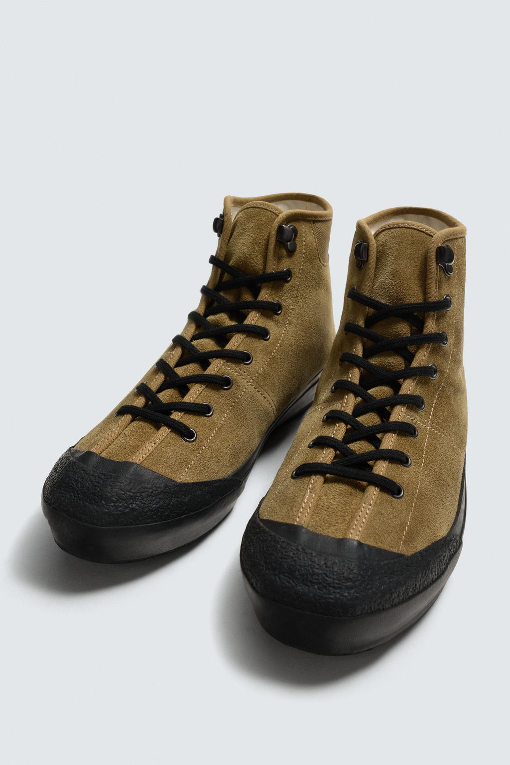 LEATHER HIGH-TOP TRAINERS LIMITED EDITION - Zara фото 5