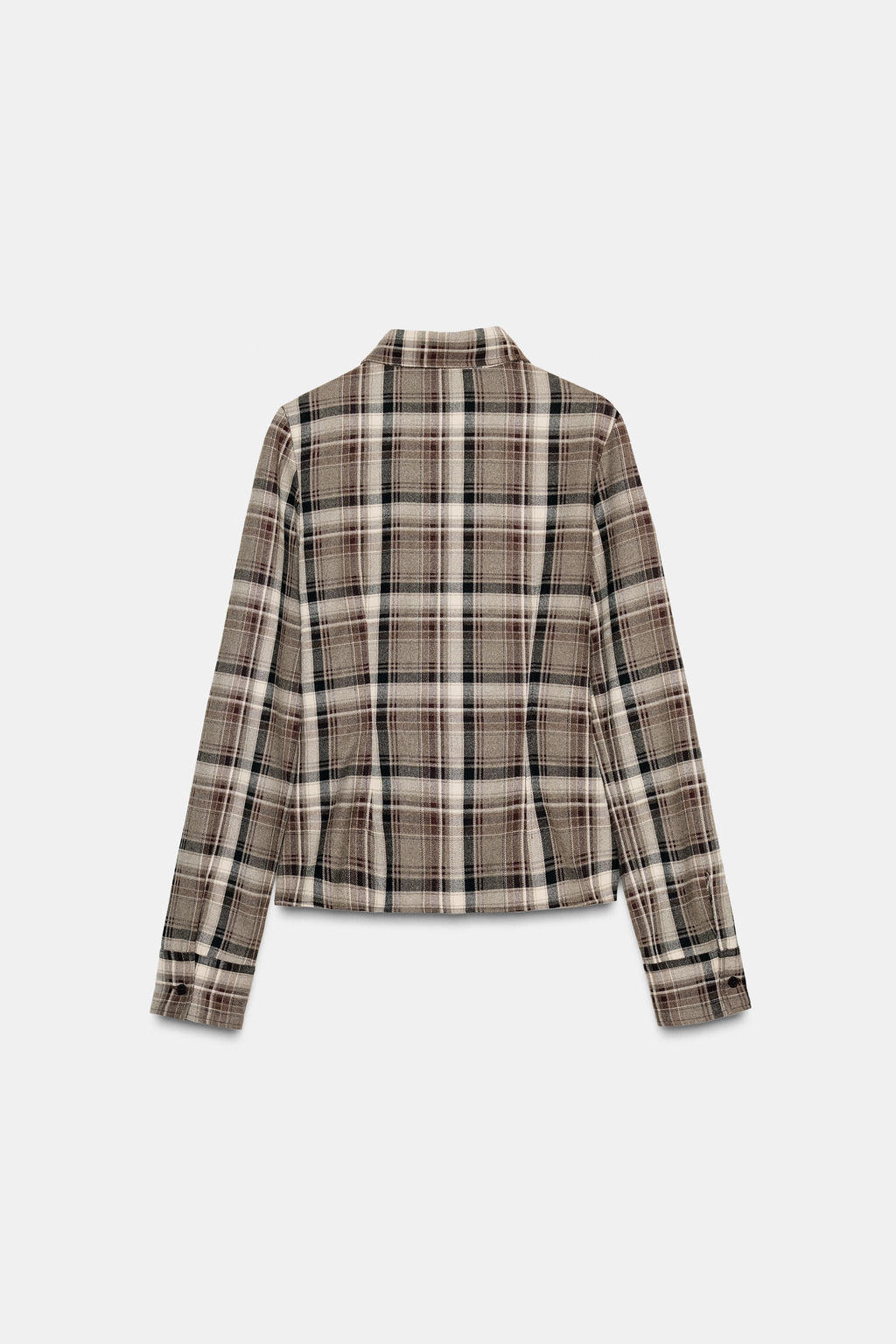 CHECKED FITTED SHIRT - Zara фото 7