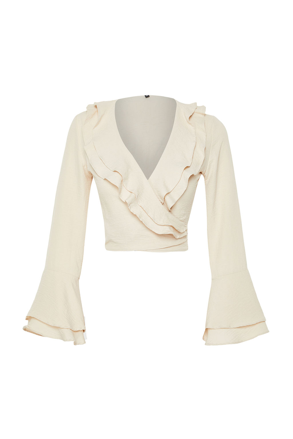 Bej Onu Baglamal? Crop Dokuma Bluz TWOSS24BZ00234 - Trendyolmilla фото 8