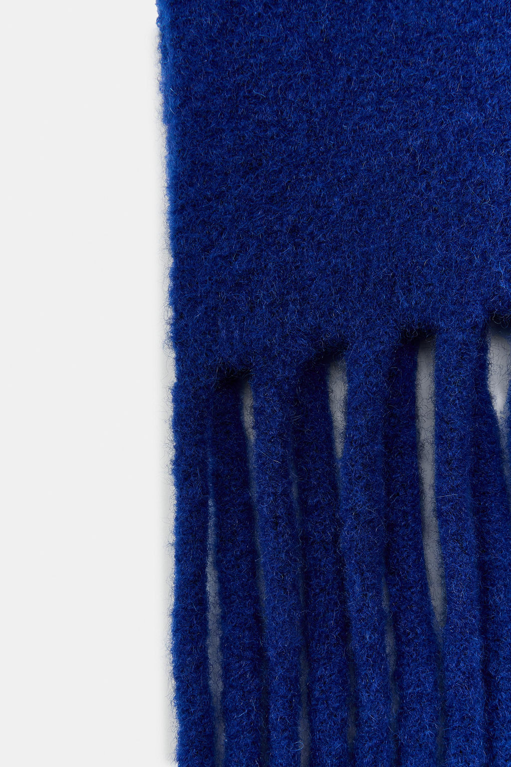 FRINGED KNIT WOOL SCARF - Zara фото 8