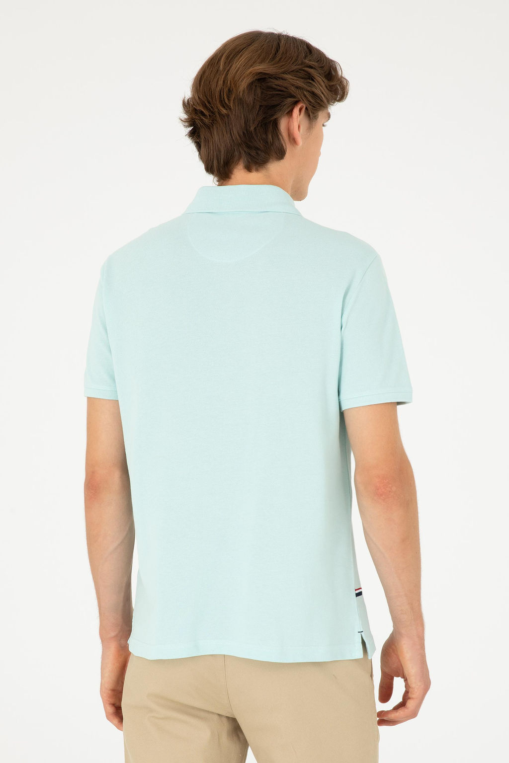 Мужская базовая футболка цвета морской волны Неожиданная скидка в корзине - U.s. polo assn фото 5