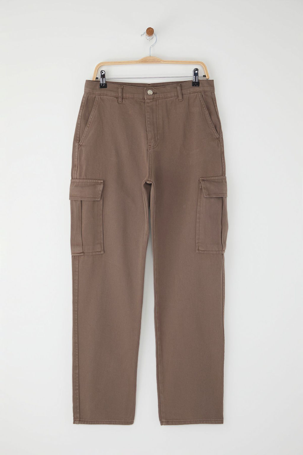 TRENDYOL MAN Siyah Kargo Cepli Gabardin Baggy/Bol Kesim %100 Pamuklu Rahat Pantolon TMNSS24PL00021 - Trendyolmilla фото 27