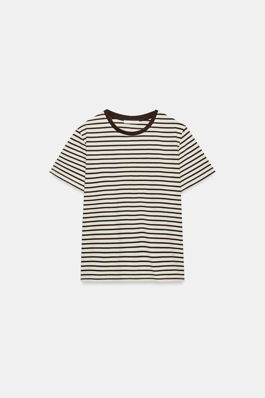 CAMISETA R?STICA ALGOD?N / Rayas marrones