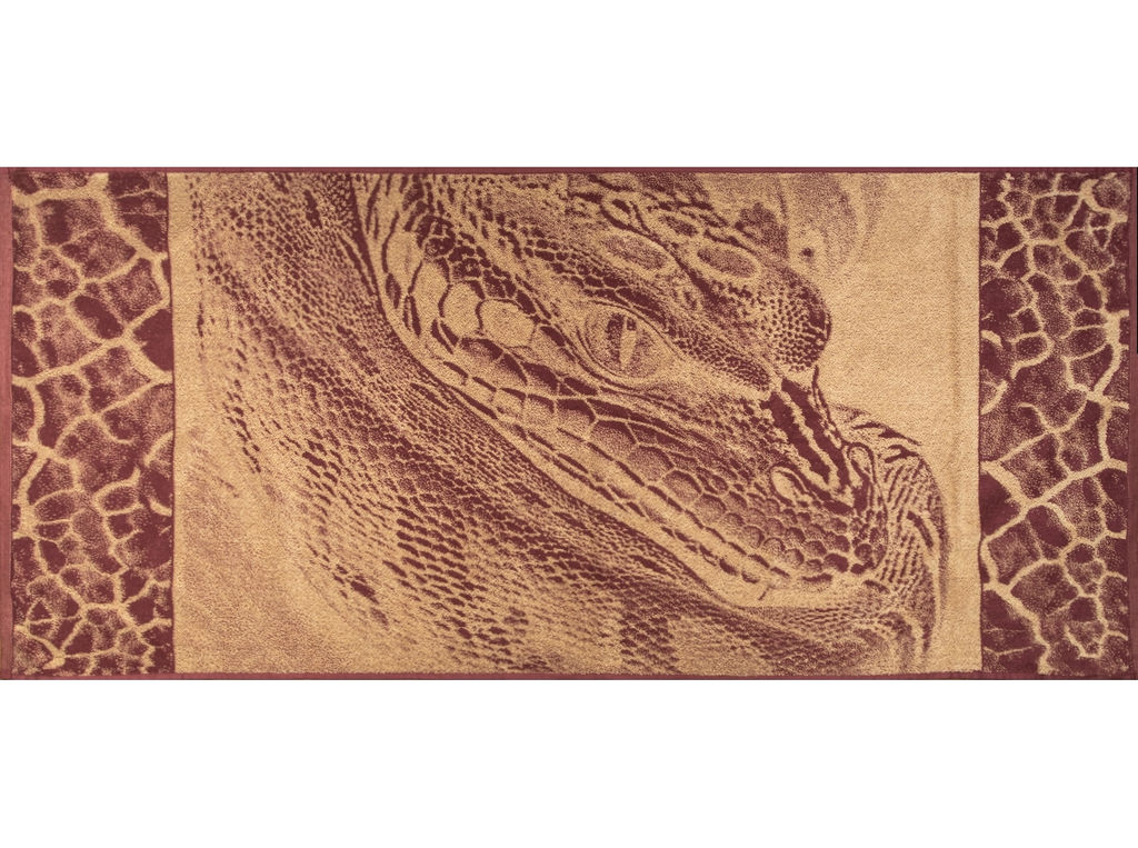 6с102.411ж1 Задумчивость(слива1) Полотенце махровое 67х150см