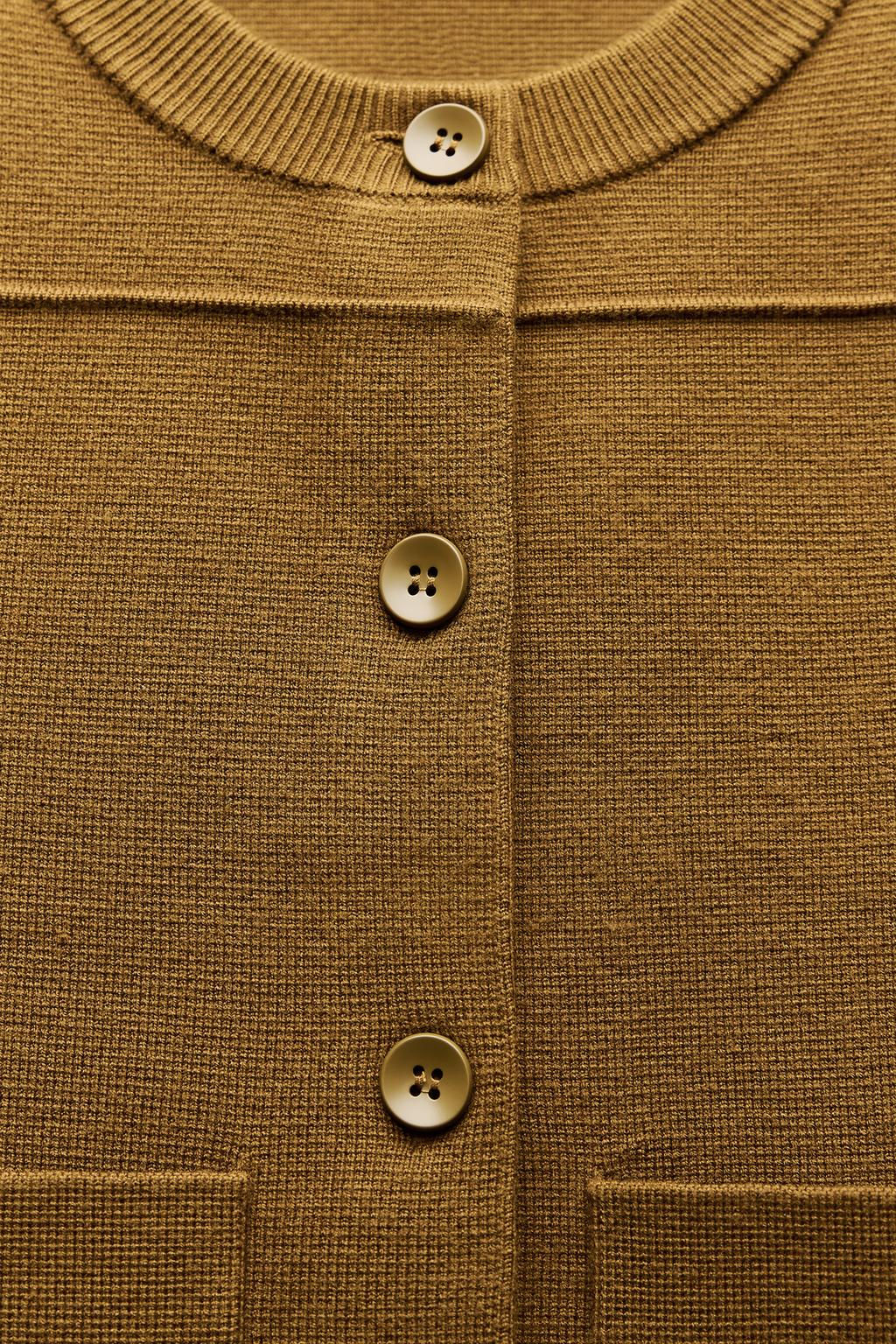 PLAIN KNIT CARDIGAN - Zara фото 8