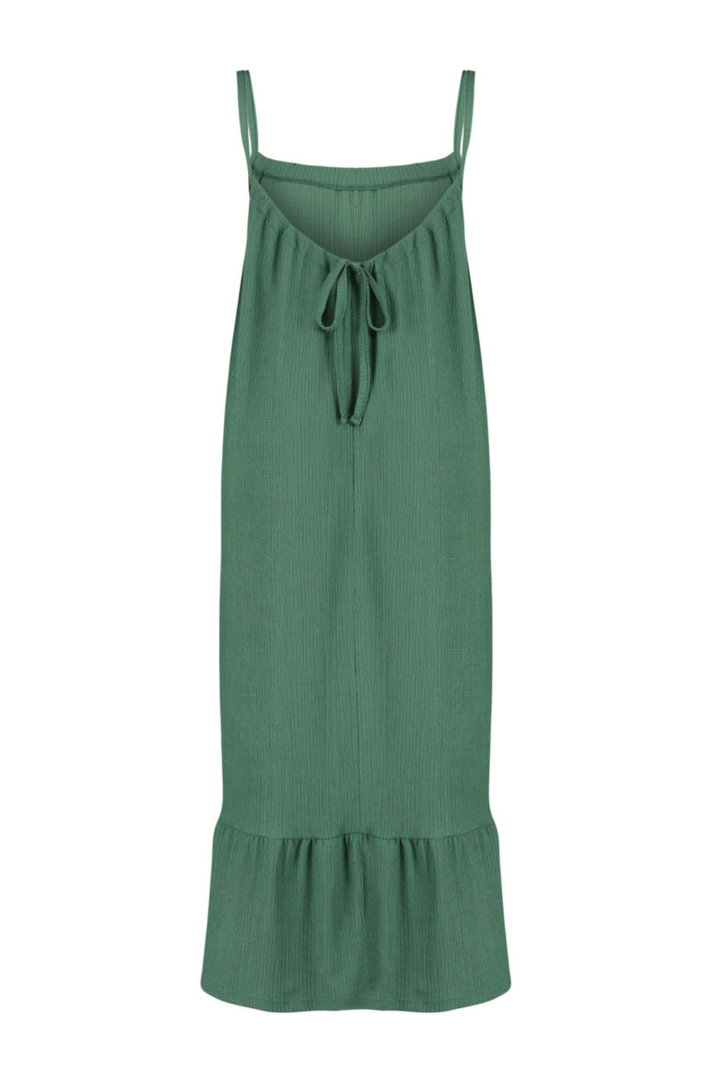 TRENDYOLMILLA Siyah S?rt Detayl? Ask?l? Burumcuk/Dokulu Maxi Orme Elbise TWOSS24EL00259
