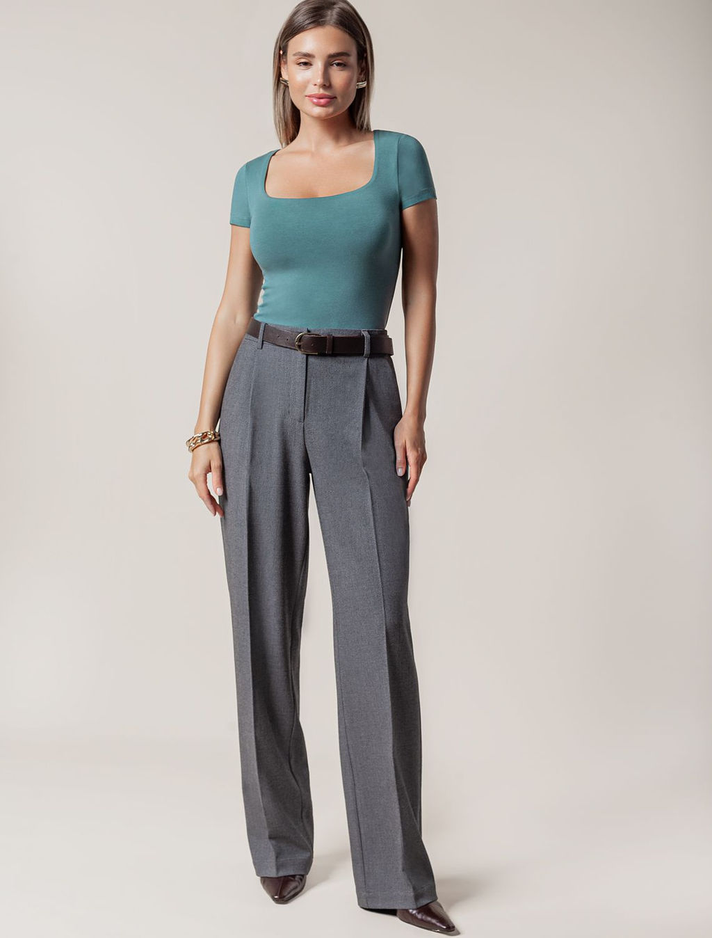 Футболка из премиального хлопка с эластаном