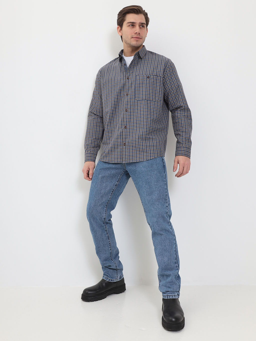 Сорочка мужская длинный рукав GREG 255/118/52015/1  фото 4